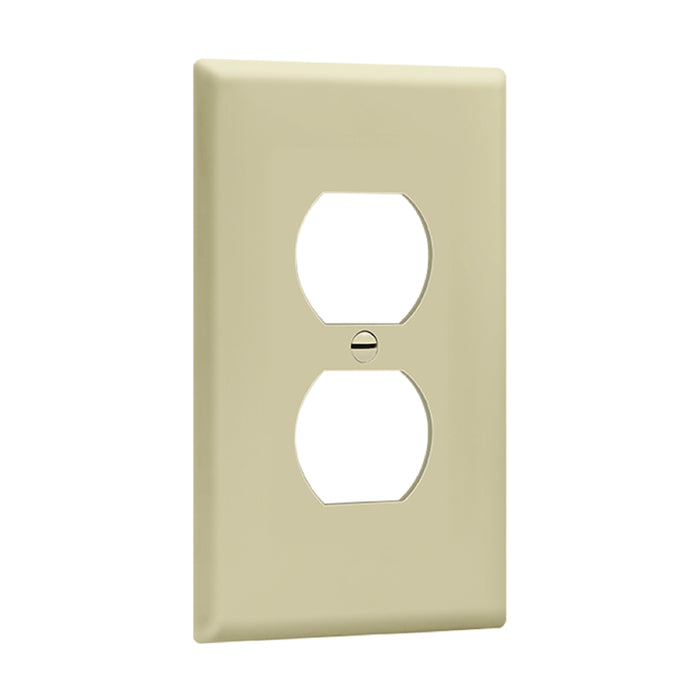 Enerlites 8821M 1-Gang Mid Size Duplex Receptacle Wall Plate, 10-Pack