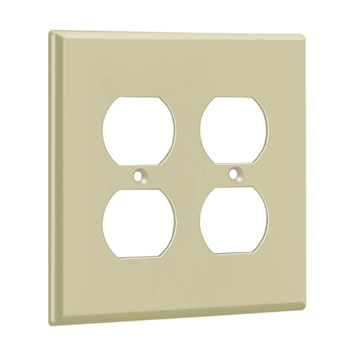 Enerlites 8822M 2-Gang Mid Size Duplex Receptacle Wall Plate, 10-Pack