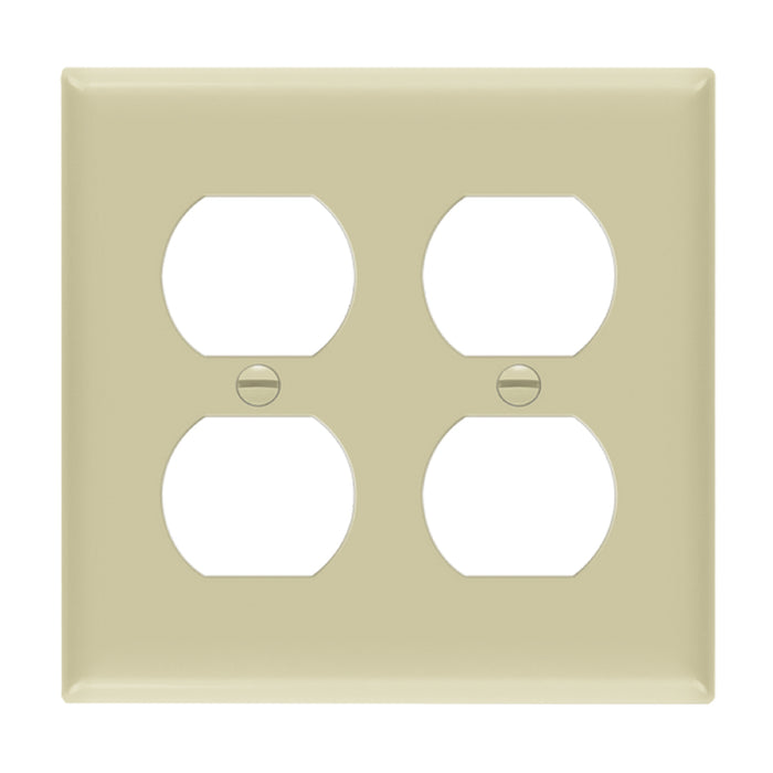 Enerlites 8822M 2-Gang Mid Size Duplex Receptacle Wall Plate, 10-Pack