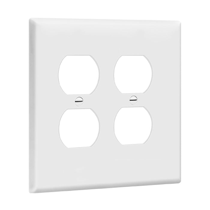 Enerlites 8822M 2-Gang Mid Size Duplex Receptacle Wall Plate, 10-Pack