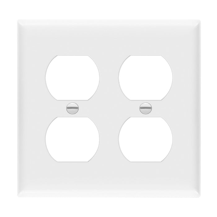 Enerlites 8822M 2-Gang Mid Size Duplex Receptacle Wall Plate, 10-Pack