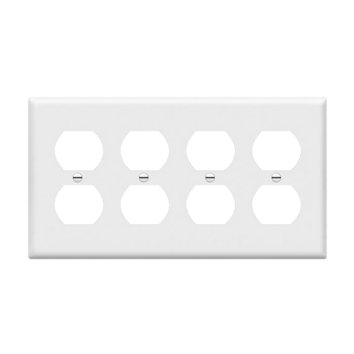 Enerlites 8824 3-Gang Duplex Receptacle Wall Plate, 10-Pack