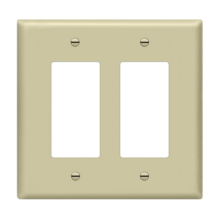 Enerlites 8832M 2-Gang Decorator/GFCI Mid Size Wall Plate, 10-Pack