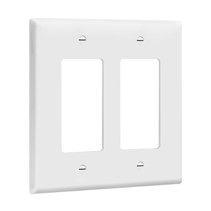 Enerlites 8832M 2-Gang Decorator/GFCI Mid Size Wall Plate, 10-Pack