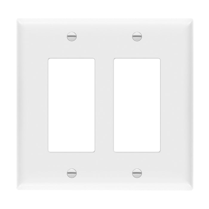 Enerlites 8832M 2-Gang Decorator/GFCI Mid Size Wall Plate, 10-Pack
