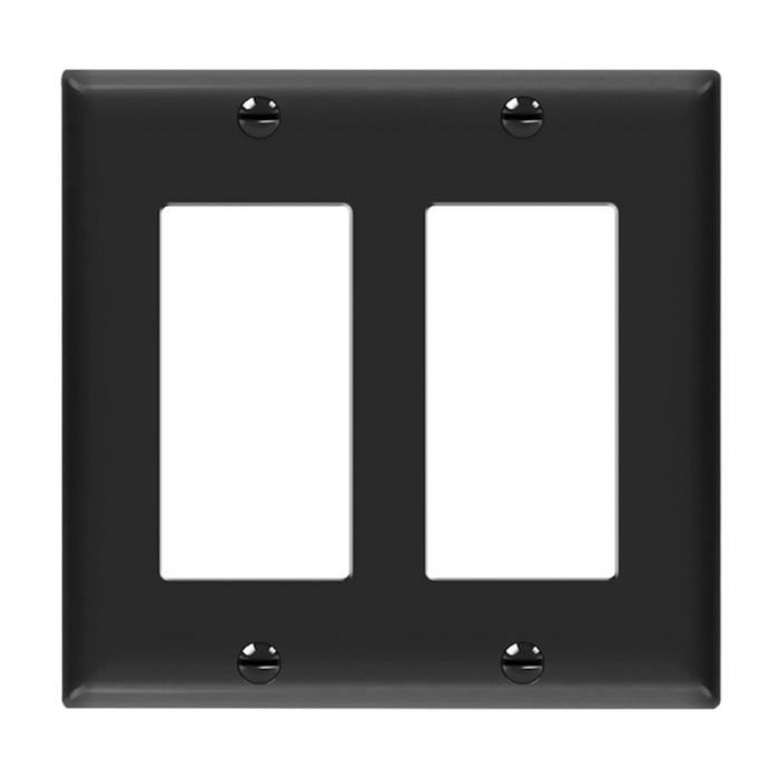 Enerlites 8832 2-Gang Decorator/GFCI Wall Plate, 10-Pack