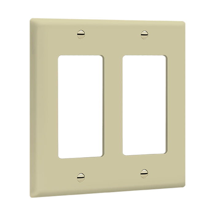 Enerlites 8832 2-Gang Decorator/GFCI Wall Plate, 10-Pack