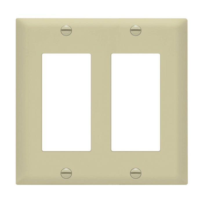 Enerlites 8832 2-Gang Decorator/GFCI Wall Plate, 10-Pack