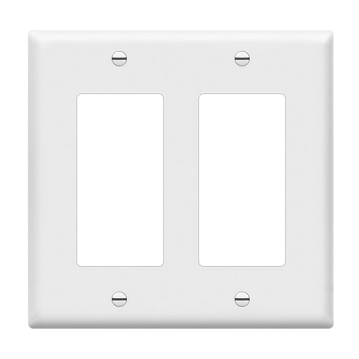 Enerlites 8832 2-Gang Decorator/GFCI Wall Plate, 10-Pack