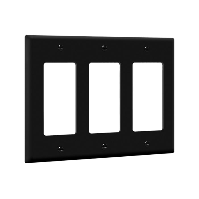 Enerlites 8833 3-Gang Decorator/GFCI Wall Plate, 10-Pack