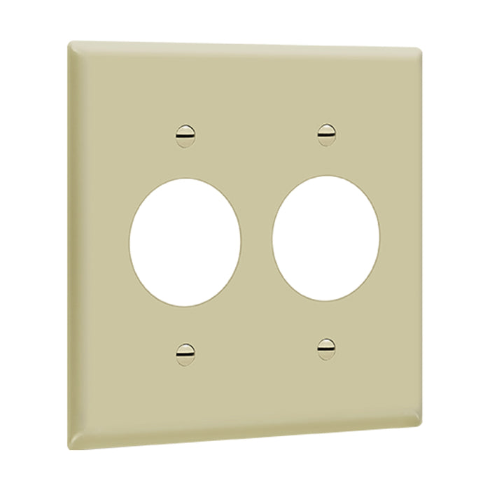 Enerlites 8852 2-Gang Single Receptacle Wall Plate, 10-Pack