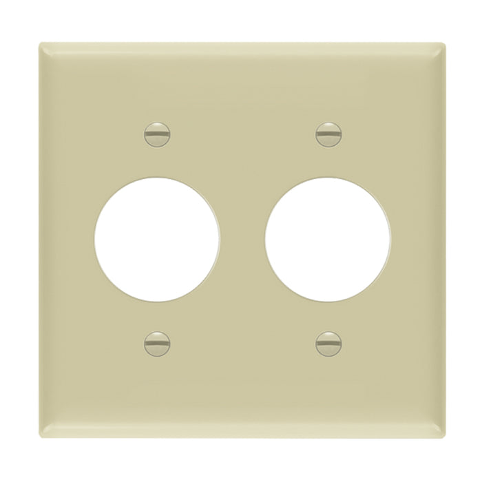 Enerlites 8852 2-Gang Single Receptacle Wall Plate, 10-Pack