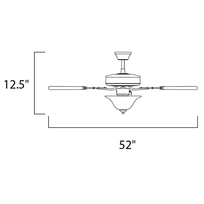 Maxim 89905 Basic-Max 52" Ceiling Fan