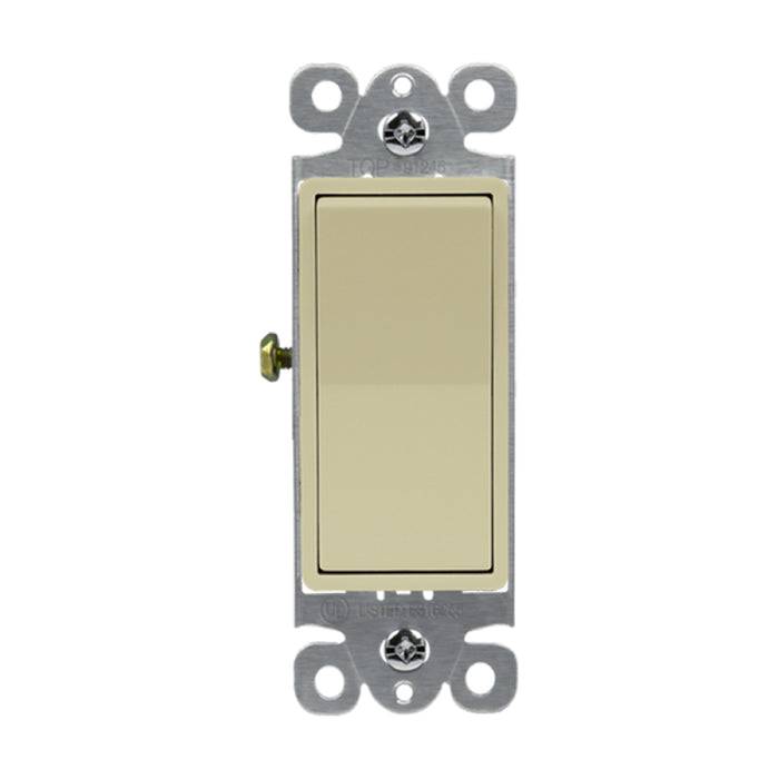 Enerlites 91245 Commercial Grade 15A Momentary Contact Decorator Switch, 10-Pack