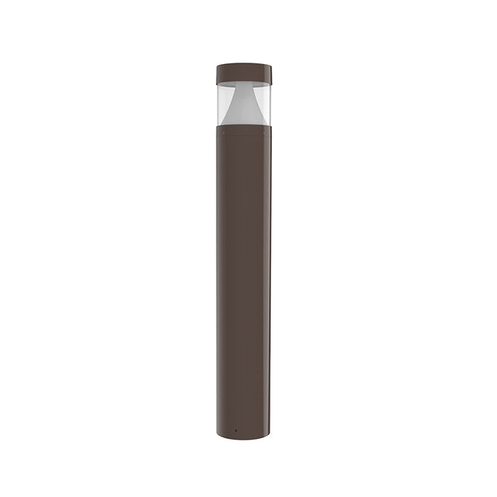 Westgate BOL 42" LED Round Flat Top Bollard - Cone Reflector, Clear Lens