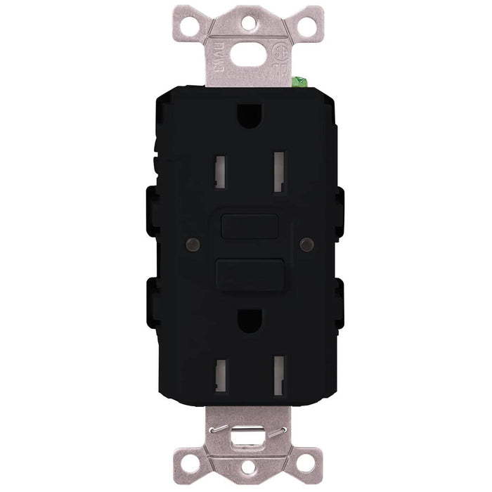 Lutron CAR-15-GFST Claro Self-Testing Tamper Resistant GFCI Receptacle
