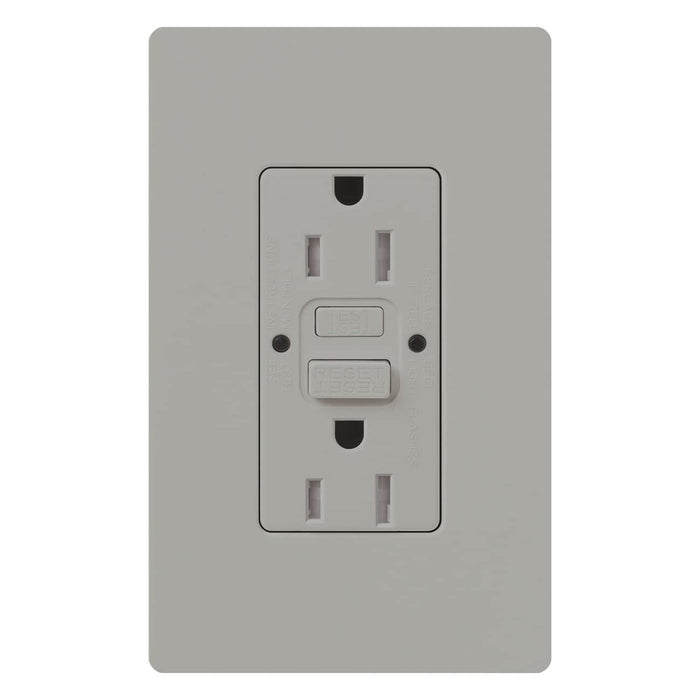 Lutron CAR-15-GFST Claro Self-Testing Tamper Resistant GFCI Receptacle