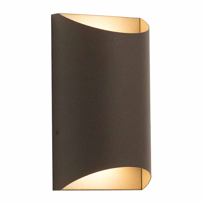Westgate CRES-51 Small Crest Tunnel 15W, 8" Tall LED Outdoor Wall Sconce, 1300 Lumens, 100-277V