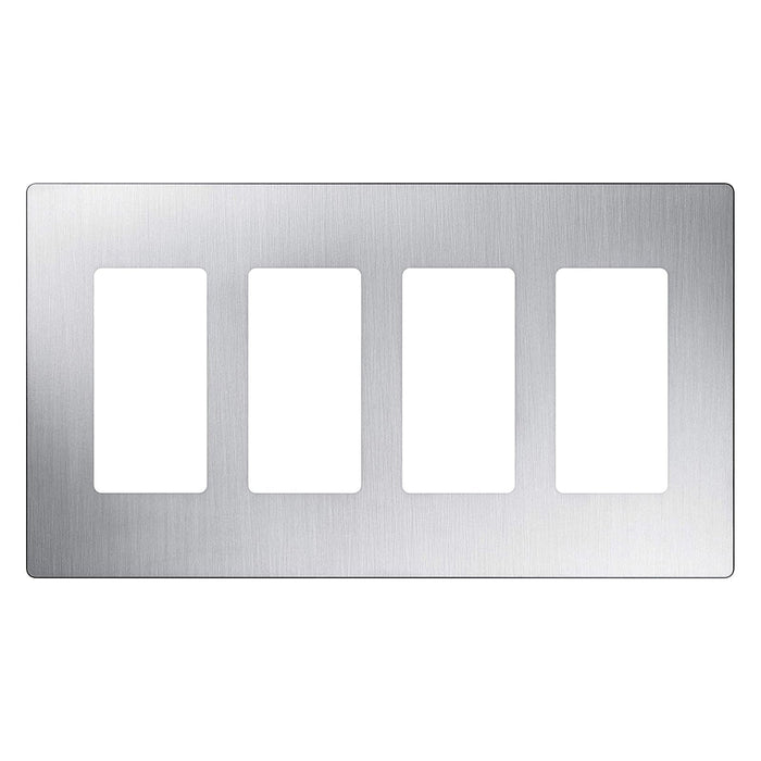 Lutron CW-4 Claro 4-Gang Wallplate