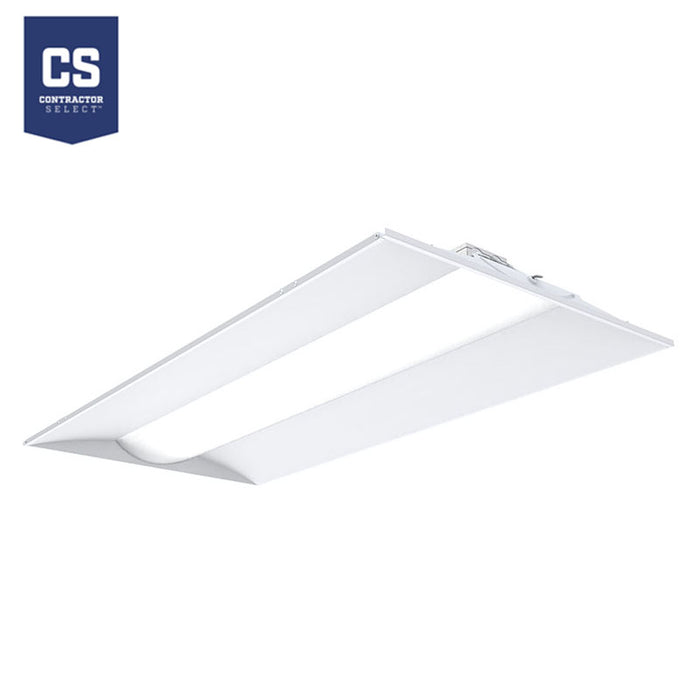 Lithonia Contractor Select STACK Switch 2x4 LED Center Element Troffer, Switchable 4000/5000/6000 LM, Switchable 3500/4000/5000K, 120V-277V