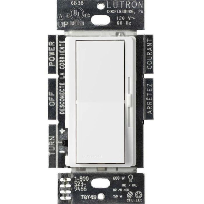 Lutron DVFSQ-F Diva 1.5 Amp Single Pole/3-Way 3-Speed Fan Control