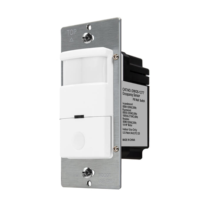 Enerlites DWOS-1277 180° PIR Occupancy/Vacancy Motion Sensor Wall Switch