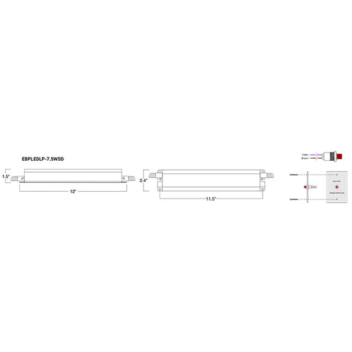 Sure-Lites EBPLEDSD Series 7.5W LED Emergency Battery Pack