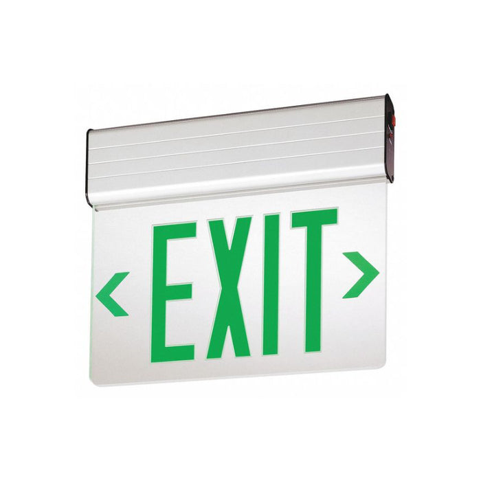 Lithonia EDG Edge-Lit LED Exit Sign with Battery Backup, Single Face, Self Diagnostics