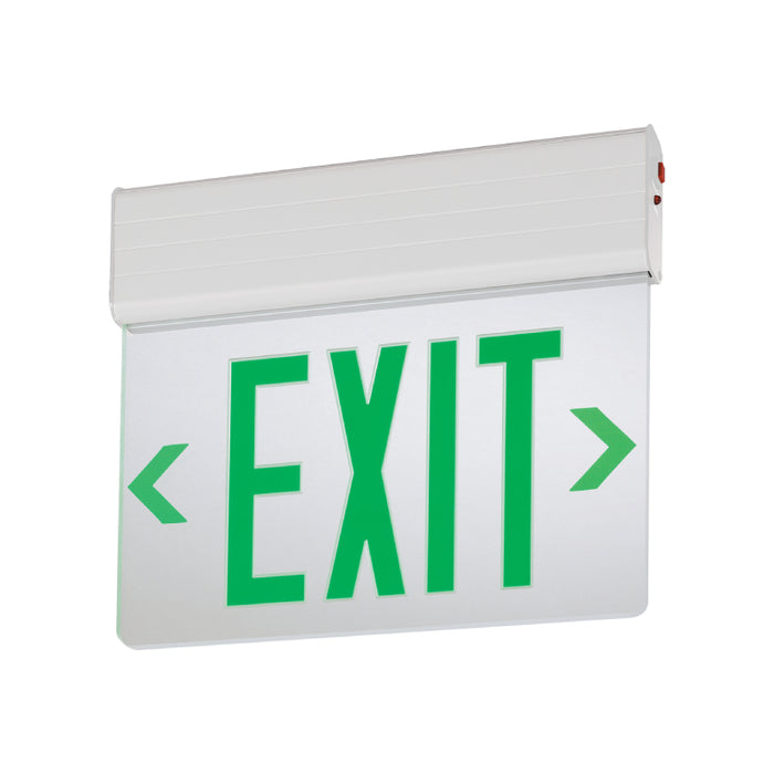 Lithonia EDG Edge-Lit LED Exit Sign with Battery Backup, Single Face, Self Diagnostics