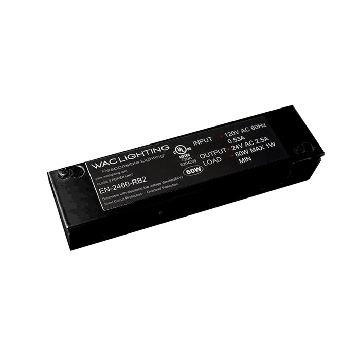 WAC EN-2460-RB2 60W Enclosed Electronic Transformer, 120V Input 24V Output