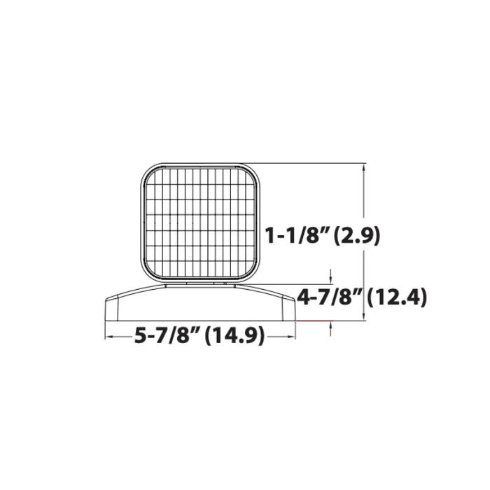 Lithonia ERE LED Square Emergency Remote Light Head, Single Head