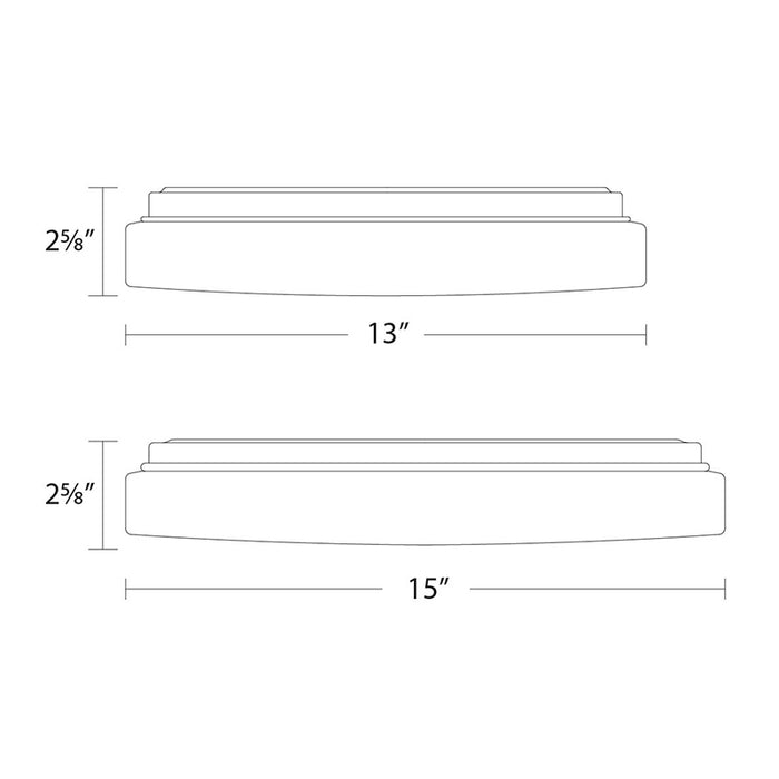 WAC FM-113G2 BLO G2 13" LED Flush Mount