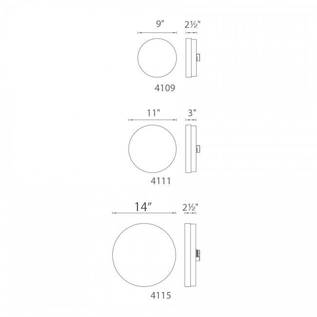 WAC Slice 11" LED Flush Mount
