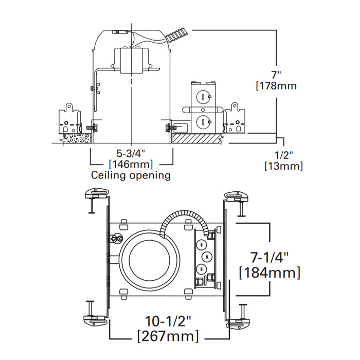 Halo H5ICAT 5" IC Air-Tite New Construction Housing
