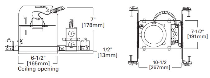 Halo 6" IC New Construction Incandescent Housing  - H7ICAT