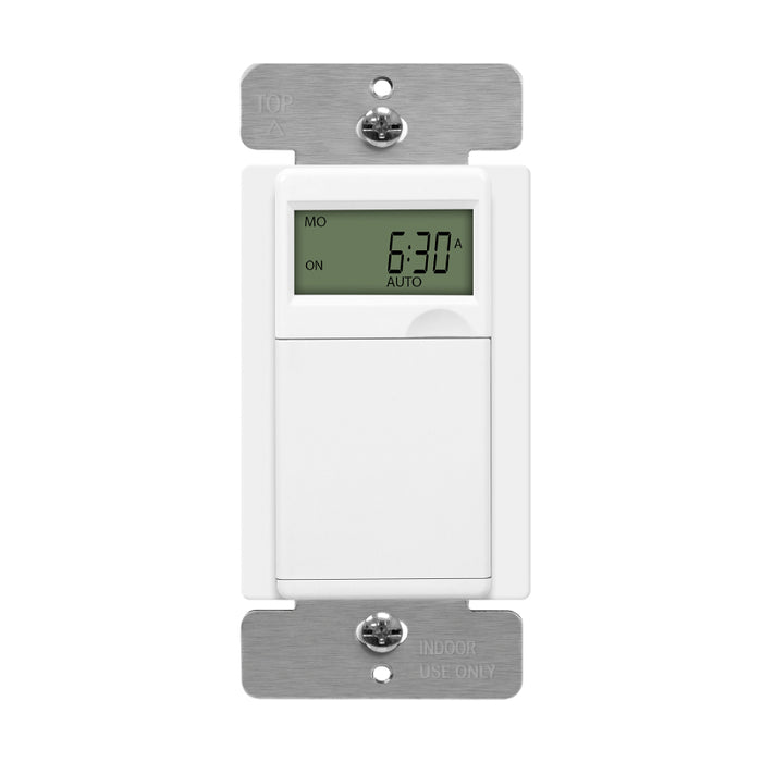 Enerlites HET01-C 7-Day Digital In-Wall Programmable Timer Switch