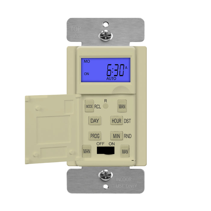 Enerlites HET01 7 Days Digital In-Wall Time Switch