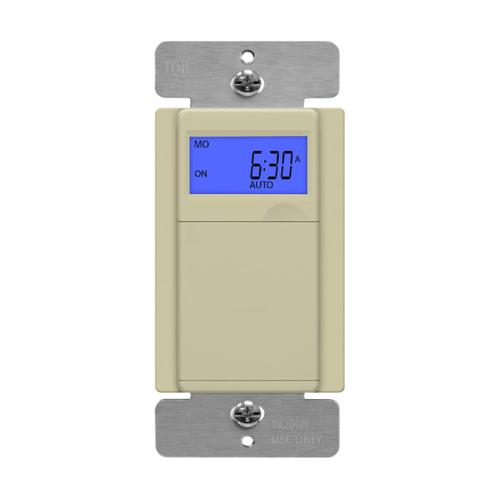 Enerlites HET01 7 Days Digital In-Wall Time Switch