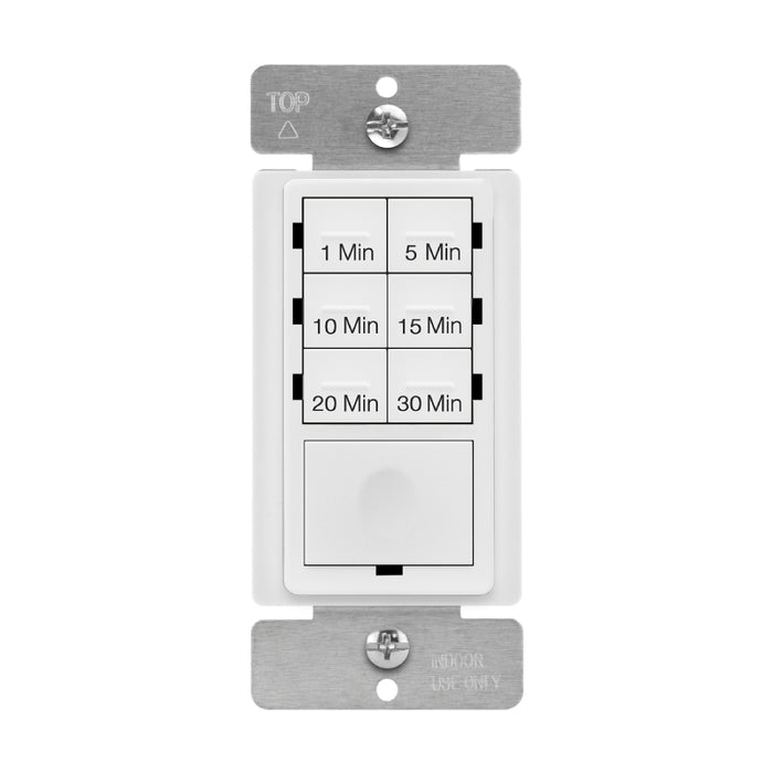 Enerlites HET06A-R 30 Minutes 7-Button Preset Light Timer Switch