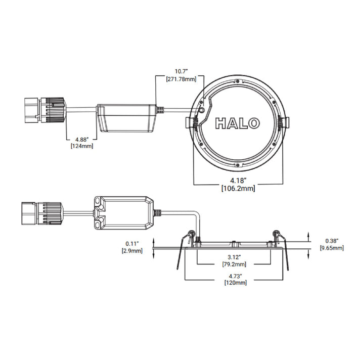 Halo HLBQL4069FS1E 4" QuickLink Low Voltage Phase Cut Canless Downlight (Driver NOT included)