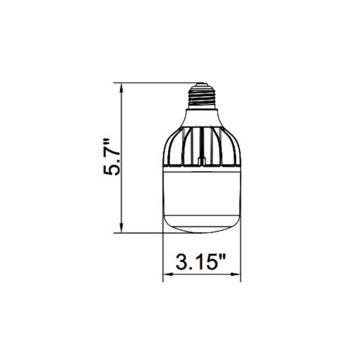 Westgate HPL 24W LED High Power Lamp, E26 Base, 3000K