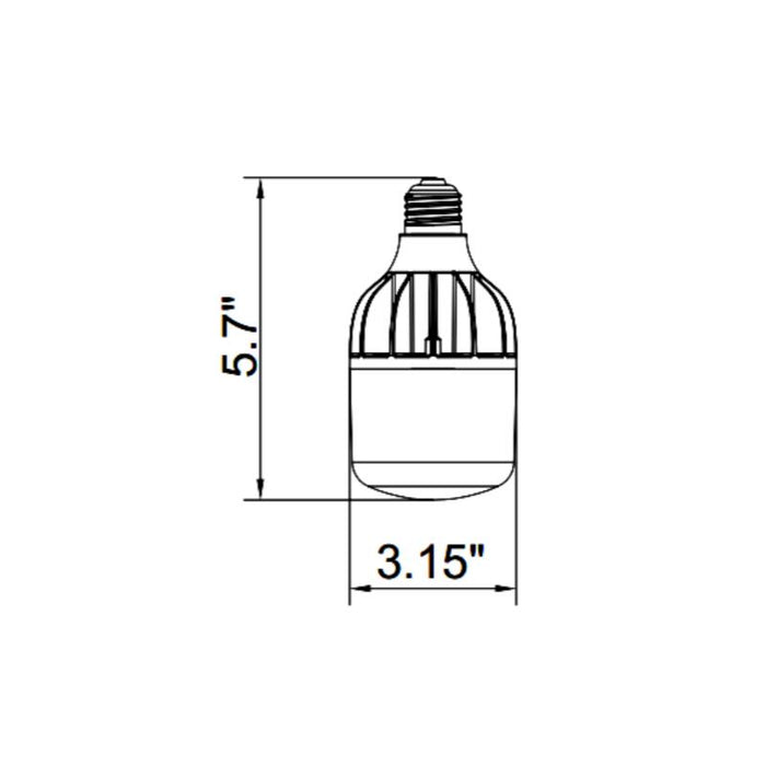 Westgate HPL 16W LED High Power Lamp, E26 Base, 5000K
