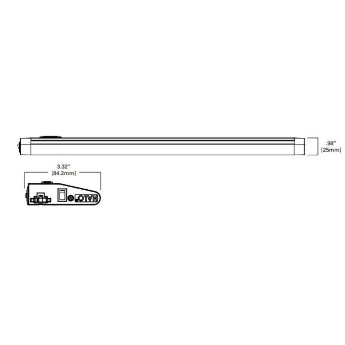 Halo HU1109 9" 5W LED Undercabinet, 3CCT Selectable 300 Lumen Dimmable 120V