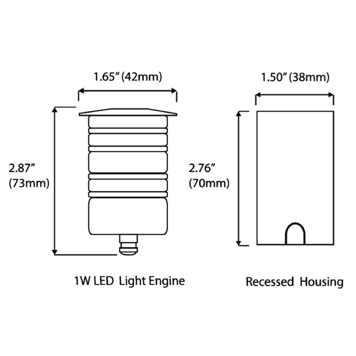 Westgate IGL-1W 12V LED In-Ground Light, 3000K