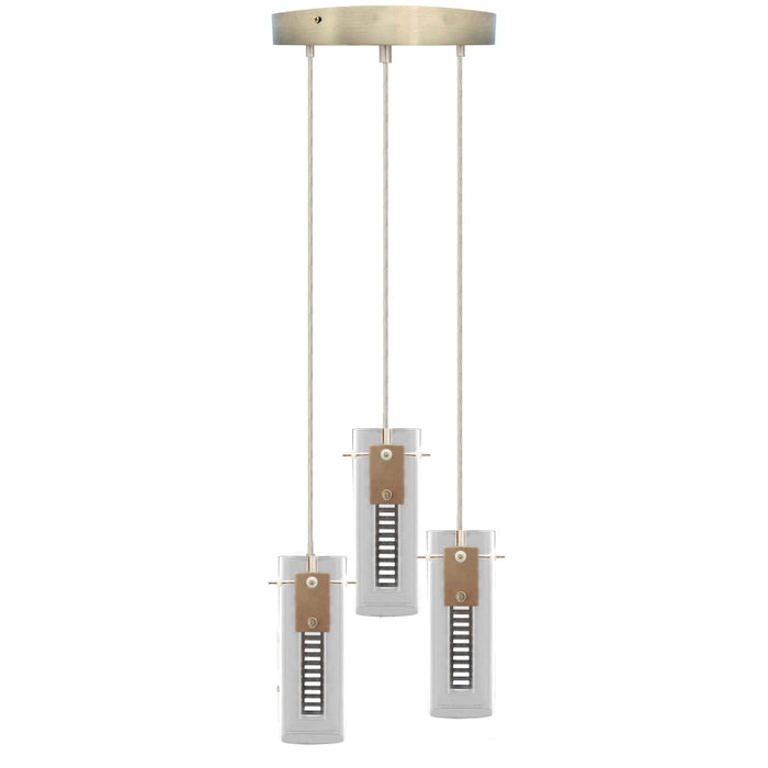 Westgate LCFH 3-lt LED Pendant with Round Canopy, CCT