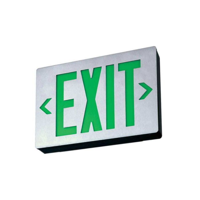 Lithonia LE LED Surface Mount Exits with Battery Back-Up, Single Stencil Face