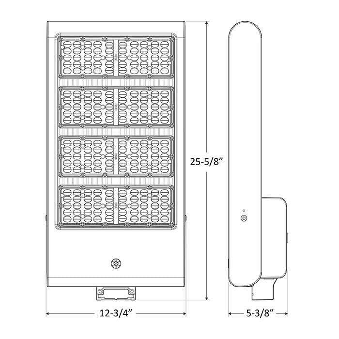Westgate LFX-XXL 300W/400W/500W/600W Selectable LED Flood Light, 5000K, Up to 84,000 Lumens, 120-277V