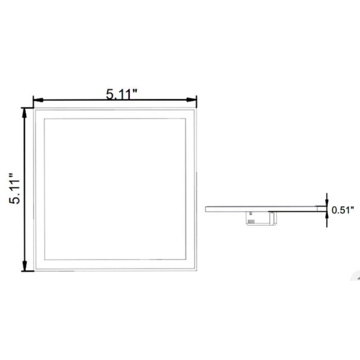 Westgate LPS-S4 10W LED Surface Mount Panel, 3000K