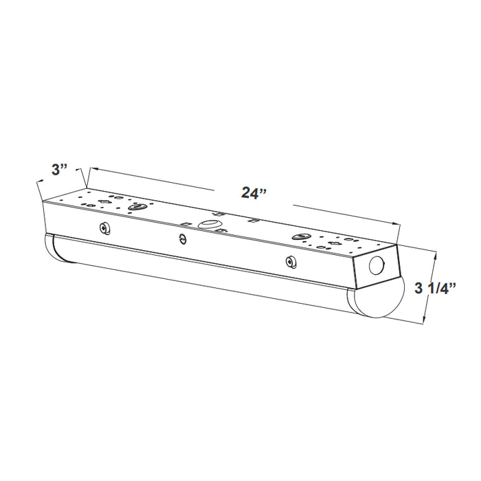Westgate LSN 2-ft LED Narrow Strip Light, CCT Selectable