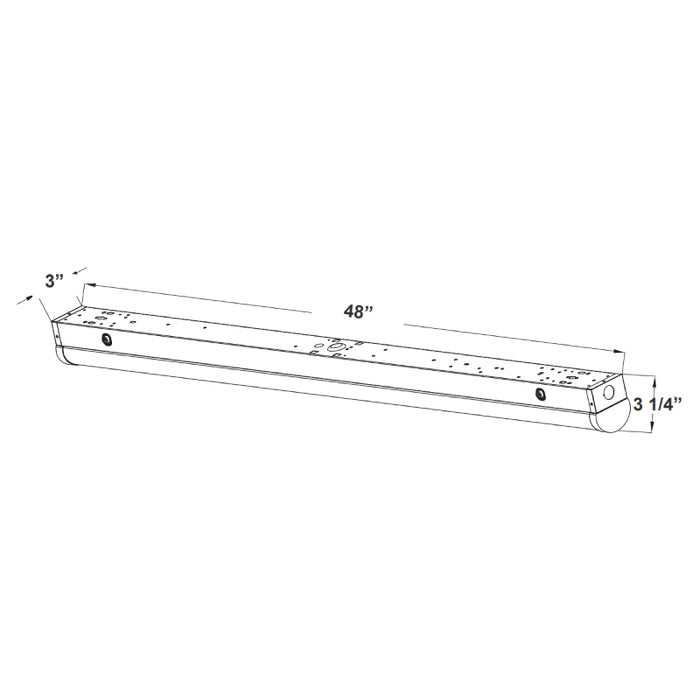 Westgate LSN 4-ft 32W LED Narrow Strip Light